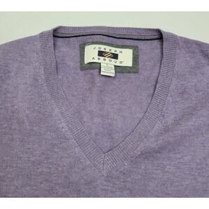 Joseph Abboud V-neck Cotton / Silk blend Light Purple Sweater Men's Size L
